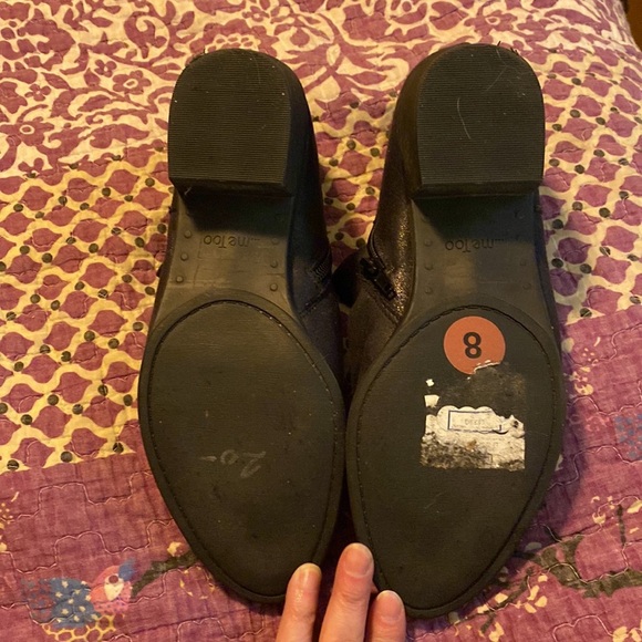 ….Me Too black slouchy zip booties size 8 like new - Picture 8 of 9